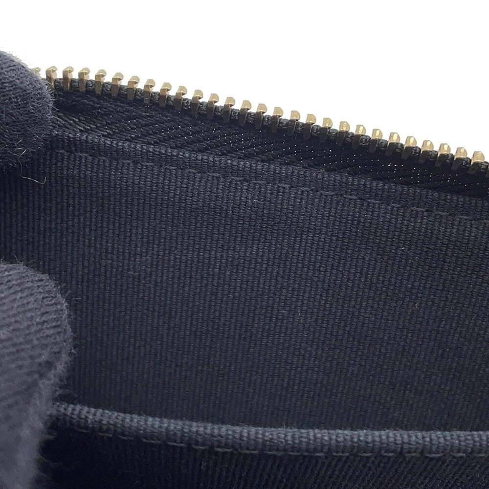 CHANEL Authentic Black Lambskin Leather Logo Wallet - Picture 7 of 10